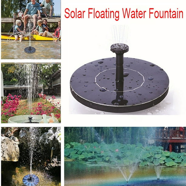 Solar Powered Floating Bird Bath Water Fountain Pump Garden Pond Pool Outdoor
